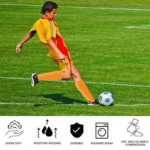 SPST Baseball Socks, Soccer Softball Socks for Youth & Adult 2 Pack, Multi-sport Tube Socks4