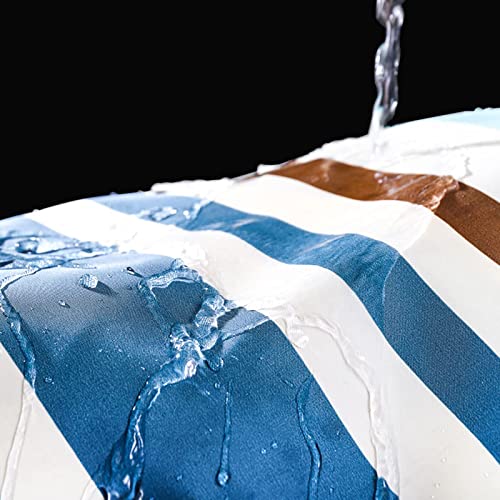 Rideau de douche polyester épais imperméable de 200cm pour séparation de baignoire lavable - 4