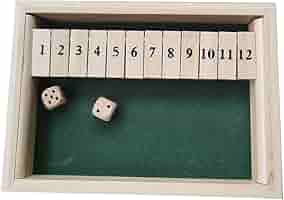 DWE straight-play 1～12 Amazon.com: HNHPETUSA 1-12 Number Shut The Box Wooden Game