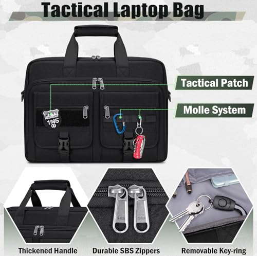 RAINSMORE Tactical Laptop Briefcase