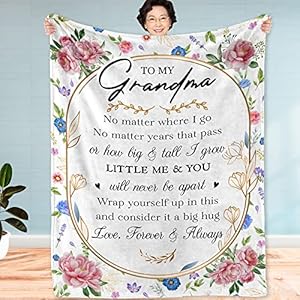 Fastpeace Grandma Gifts, Blankets for Grandma, Gifts for Grandma Mom Form Granddaughter Grandkids Grandson Grandchildren…