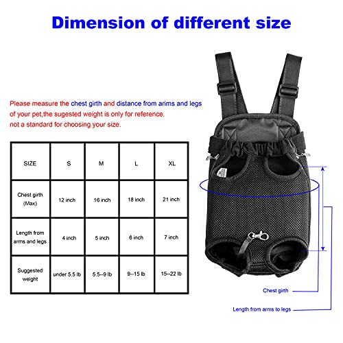 Geepet Legs Out Front-Facing Dog Carrier Hands-Free Adjustable Pet Backpack Carrier For Walking Hiking Bike And Motorcycle (Small) #TOP5