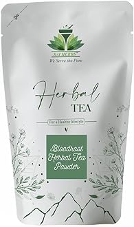 SAI HERBS Bloodroot Herbal Tea Powder - Sanguinaria Canadensis - Pure & Natural - Luxury Herbal Tea (100 Grams)