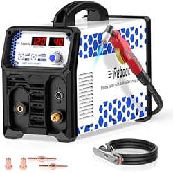 Reboot Plasma Cutter With Built In Air Compressor 40A 120V IGBT Inverter Digital Cutting Machine, 3/8 Inch Clean Cut And 3/5 Inch Max Cut High Frequency