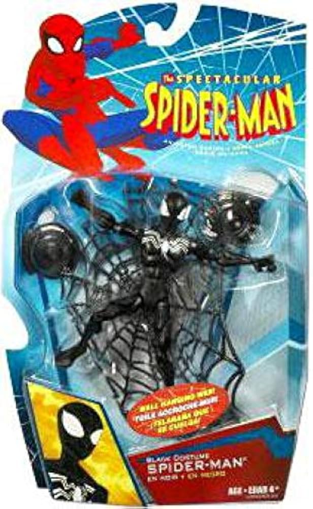 Spectacular Spider-Man テクスチャーfoil BLACK Spectacular Spider-Man-The Black Suit, Marvel Spider-Man