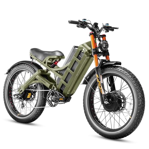 Image of 2026 eAhora Romeo Pro 3 /2 52-46 Mph Electric Bike for Adults, 6000W /4000W /2500W Dual Motor Ebike 60V 80Ah /52V 70Ah Battery 235+Miles Long Range, 26*4.0 inch /20*4.5 inch Fat Tire, Full Suspension, All Terrain