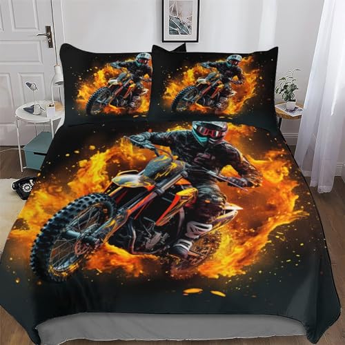 Funda nórdica para moto con funda de almohada