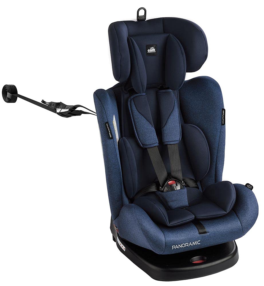 S168-162 Cam -Panoramic Baby Car Seat, Outdoor, Authentic, Essential, Lightweight And Comfortable For Baby And Kids Easy Travel, Protection For The Head Up To 0-3 Years Old, 0.36 Kg - Blue