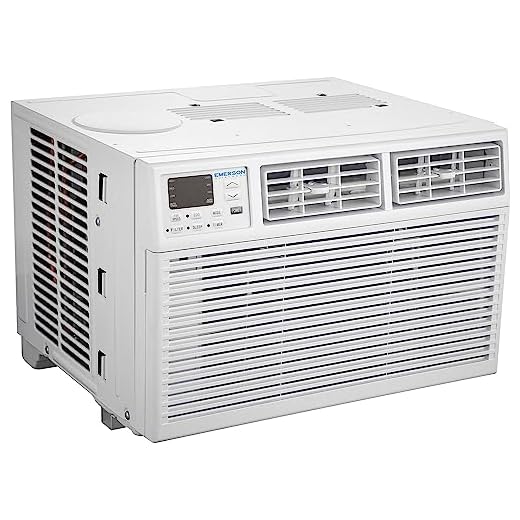 Emerson Quiet Kool 8,000 BTU 115V Window Air Conditioner with Remote Control, EARC8RE1, 8000, White
