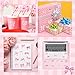 BeYumi Pink Bows Sticker Roll - 1000Pcs Coquette Pink Bows Stickers in 2 Rolls Waterproof Vinyl Girly Aesthetic Decal for Gift Laptop Bottle Scrapbooking Luggage Computer Envelope Decor for Kids