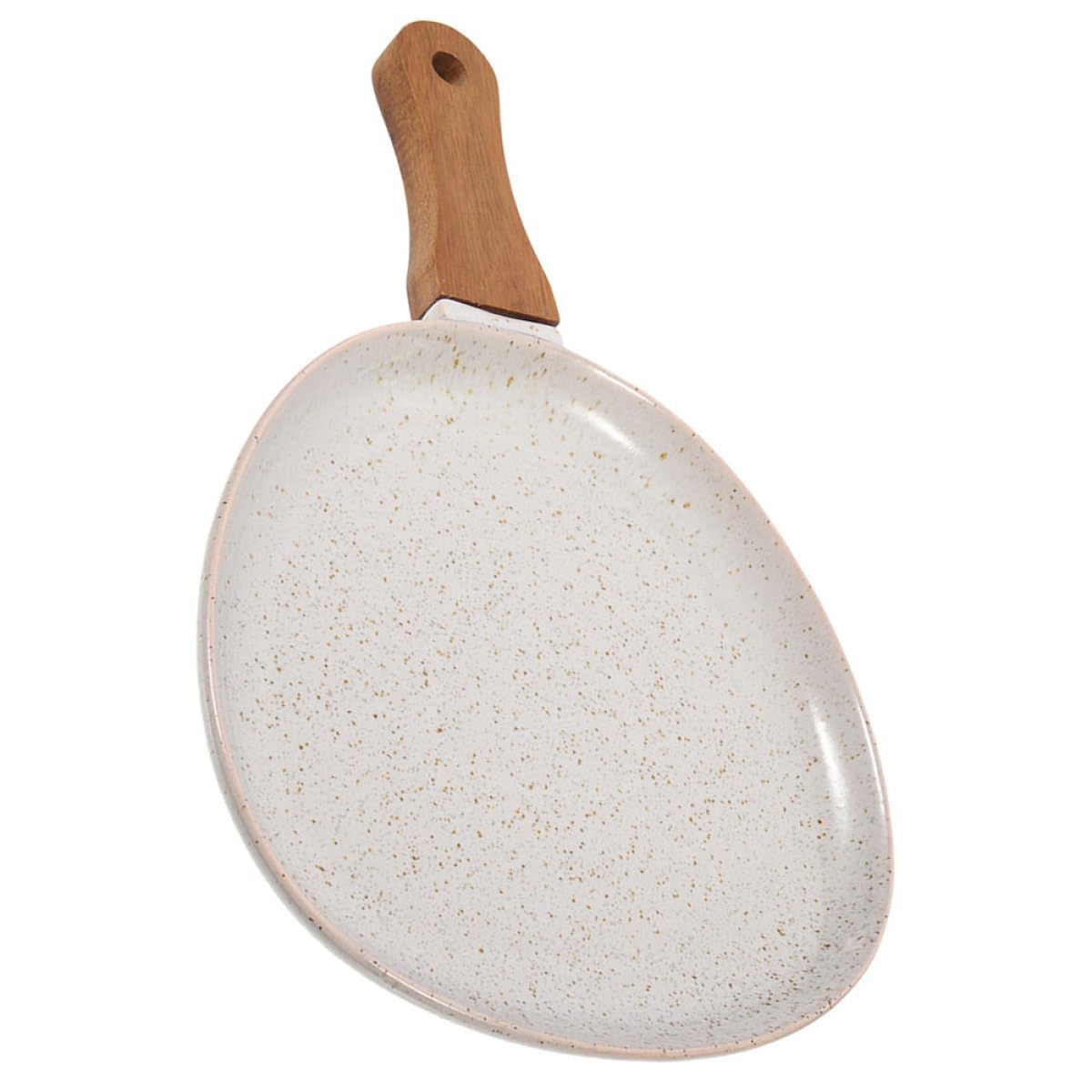Homoyoyo Piatto di Portata Ceramica Vintage con Manico in Legno