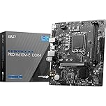 MSI PRO H610M-E DDR4 Motherboard, Micro-ATX - Supports Intel 12th Gen Core Processors, LGA 1700-2 x DIMMs (3200MHz), 1x PCIe 4.0 x16 slot, 1 x M.2 Gen3, USB 3.2 Gen1, 1G LAN, HDMI 1.4 & VGA