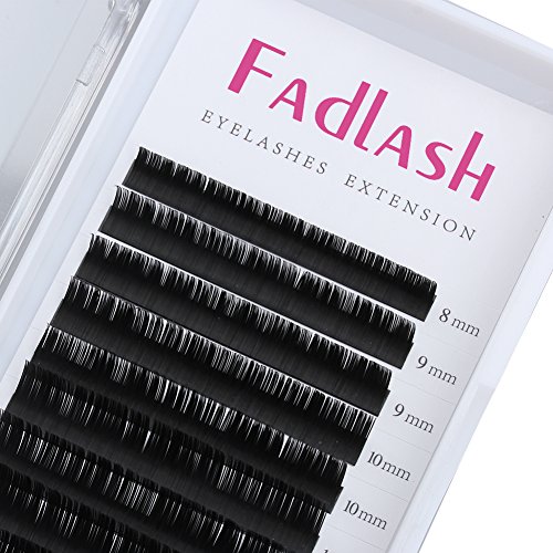 Eyelash Extensions C Curl 0.15mm 8~14mm Mixed Tray Silk Volume Lash Extensions Supplies Synthetic Individual Lashes Semi-permanent Eyelashes Professional Salon Use by FADLASH