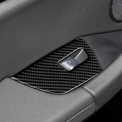 Image of Car Window Lift Switch Sticker Cover Decal Carbon Fiber Trim fits for BMW X3 G01 X4 G02 2018 2019 2020 2021 2022 2023 2024 Accessories