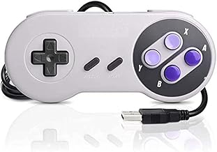コントローラー 有線 ゲームパッド USB接続 遅延なし 高耐久ボタン 人間工学 有線USBゲームコントローラゲームパッドジョイスティック 有線ゲームコントローラ用 Windows/SwitchPC/MACコントローラーと互換性 有線USB ゲームパッド for snes ゲーム対応 (ホワイト)
