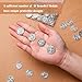 Tudomro 60 Pieces St Benedict Medals 0.94 x 0.79 Inch Christian Metal Saint Pendant Silver Toned Saint Benedict Protection from Evil Charm Pendant for Women Men Jewelry Making Gifts