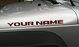 Unique Graphix - Custom Hood Decals Vinyl Lettering 1 Pair 2 Color