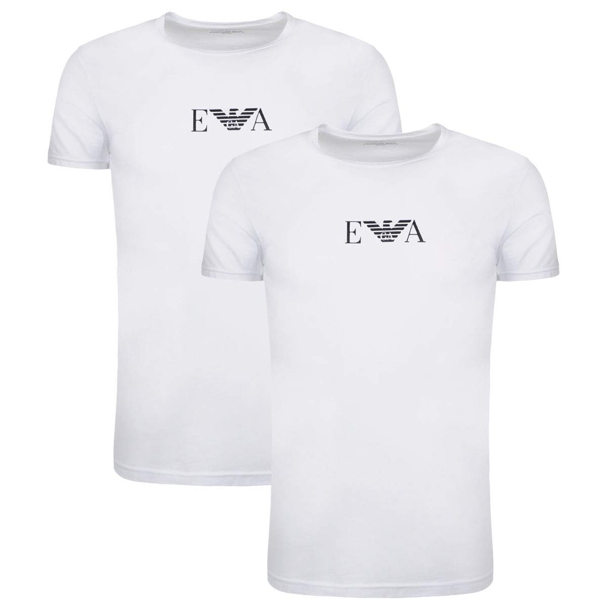 Emporio Armani T-shirt męski z krótkim rękawem Crew-Neck Cotton Stretch 111267-CC715 4 sztuki w opakowaniu