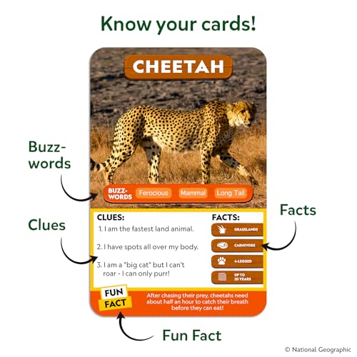 Image of Skillmatics Guess in 10 National Geographic Animals, Educational Card Game for Kids & Families, Animal Trivia & Travel Game, Gifts for Ages 6, 7, 8, 9 and Up