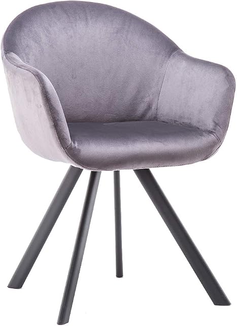 Amazon Brand - Movian Point - Dining Chair, Grey