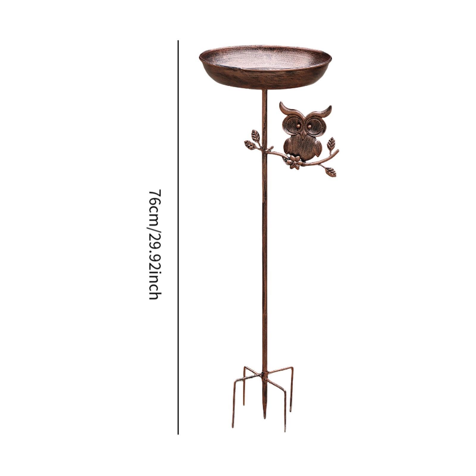 Colcolo Mangiatoia per Uccelli da Esterno, Decorazione da Giardino, Idea Regalo, Robusta Mangiatoia in Ferro E Metallo con a 5 Punte per Uso Esterno.