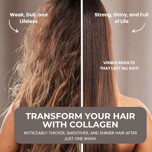 Collagen Hair Shampoo for Women - Salon-Grade Thickening & Growth, Professional Cleansing for Fuller, Healthier Locks, Sulfate-Free, 16.9 oz - Image 4