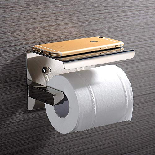 Preisvergleich Produktbild Michell Yeates Toilettenpapierhalter aus Edelstahl für Badezimmer, Toilettenpapierhalter oben
