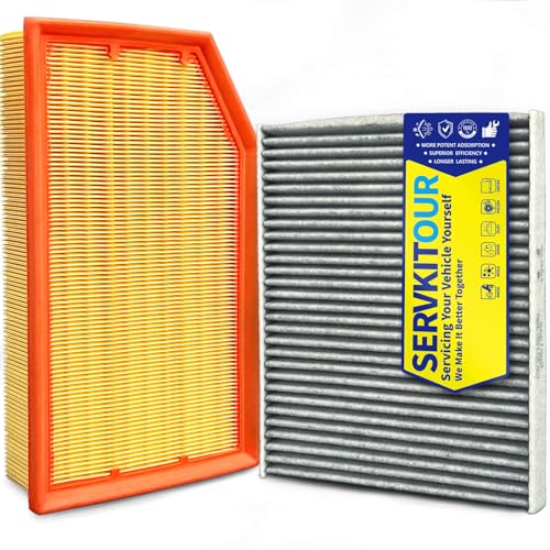 Cabin and Engine Air Filter Set for Wrangler 2018-2025 (2.0L/3.6L only), for Gladiator 2020-2025 (3.6L only), Not Fit for Diesel, Replace CF12450, 68301863AA, WA10841, 68257030AA