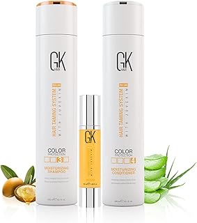 GK Hair Global Keratin Moisturizing Shampoo And Conditioner 300ml With Argan Oil Serum 50ml For Color Protection Dry Frizzy Damage Hair Repair - Sulfate And Paraben Free-picture-20