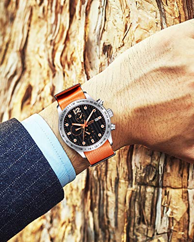 Image of BINLUN Nylon Watch Band Thick G10 Premium Ballistic Nylon Multicolor Replacement Watch Straps with Silver /Black Stainless Steel Buckle for Men Women 18mm 20mm 22mm 24mm