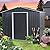 8x6 FT Outdoor Storage Shed,Large Garden Tool Metal Shed with Sloping Roof and Lockable Door,Waterproof Garden Shed for Backyard,Patio,Lawn,Black