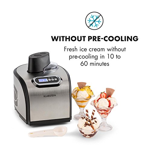 Klarstein Sweet Dreams - Eiscremebereiter, Eis-Maschine, Frozen Yogurt Kompressor, Eis- und Joghurtspezialitäten, 1,5 L… – Bild 3