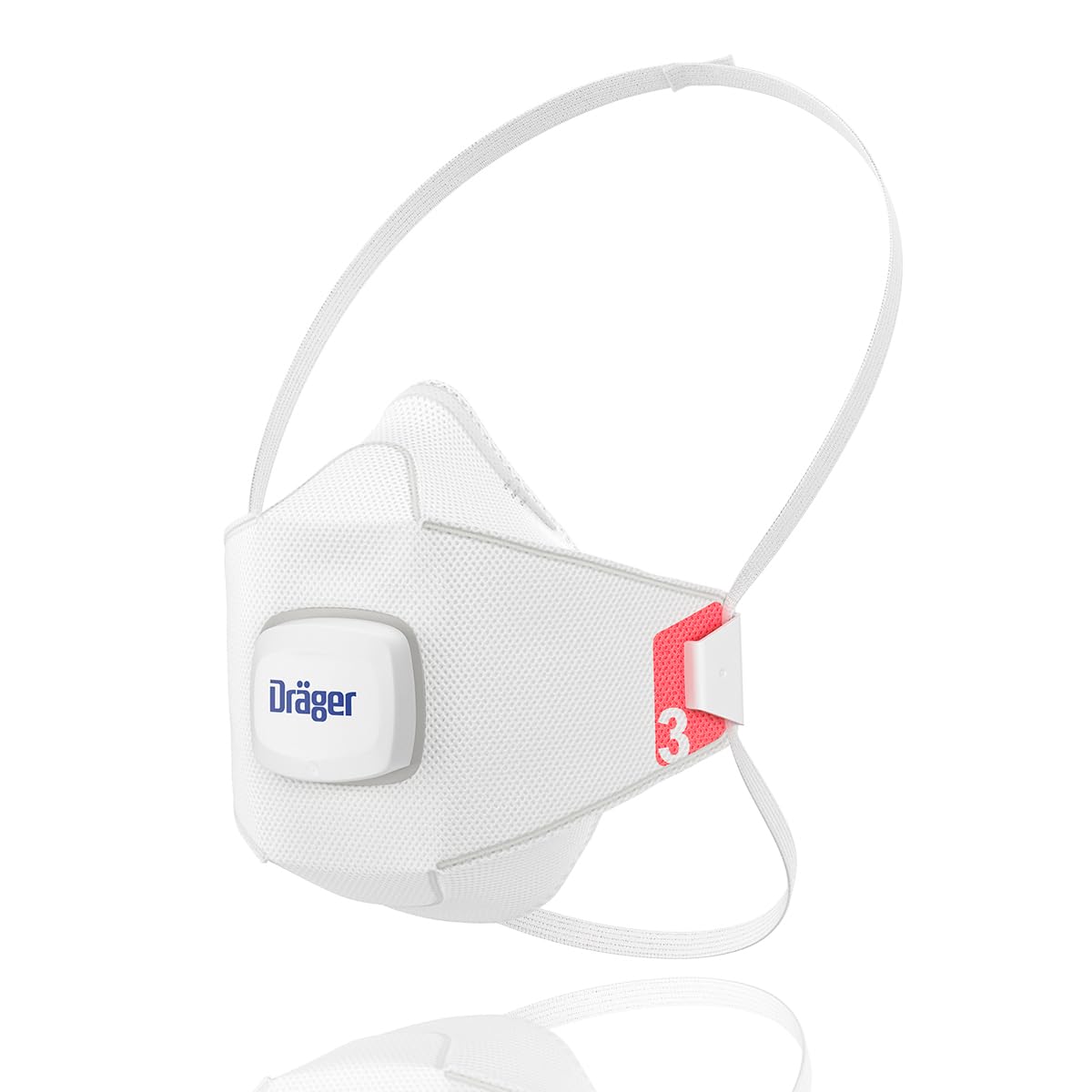 Dräger X-plore 1930 V Masques de Protection respiratoires FFP3 avec valve, Masque anti-poussière jetable pour des travaux de construction, de chimie et de peinture