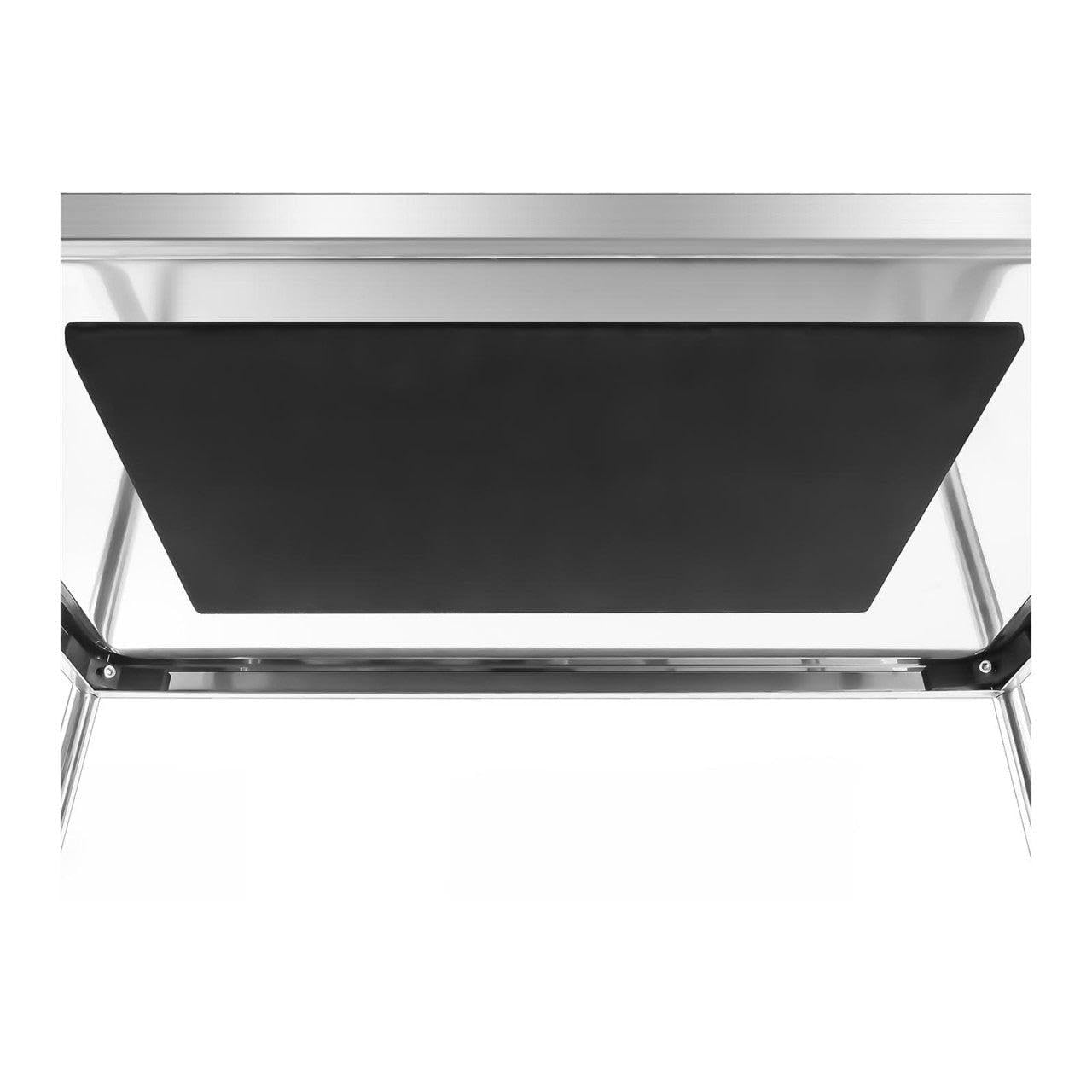 Carro de servicio de acero inoxidable – 3 estantes – hasta 150 kg 14_0000949