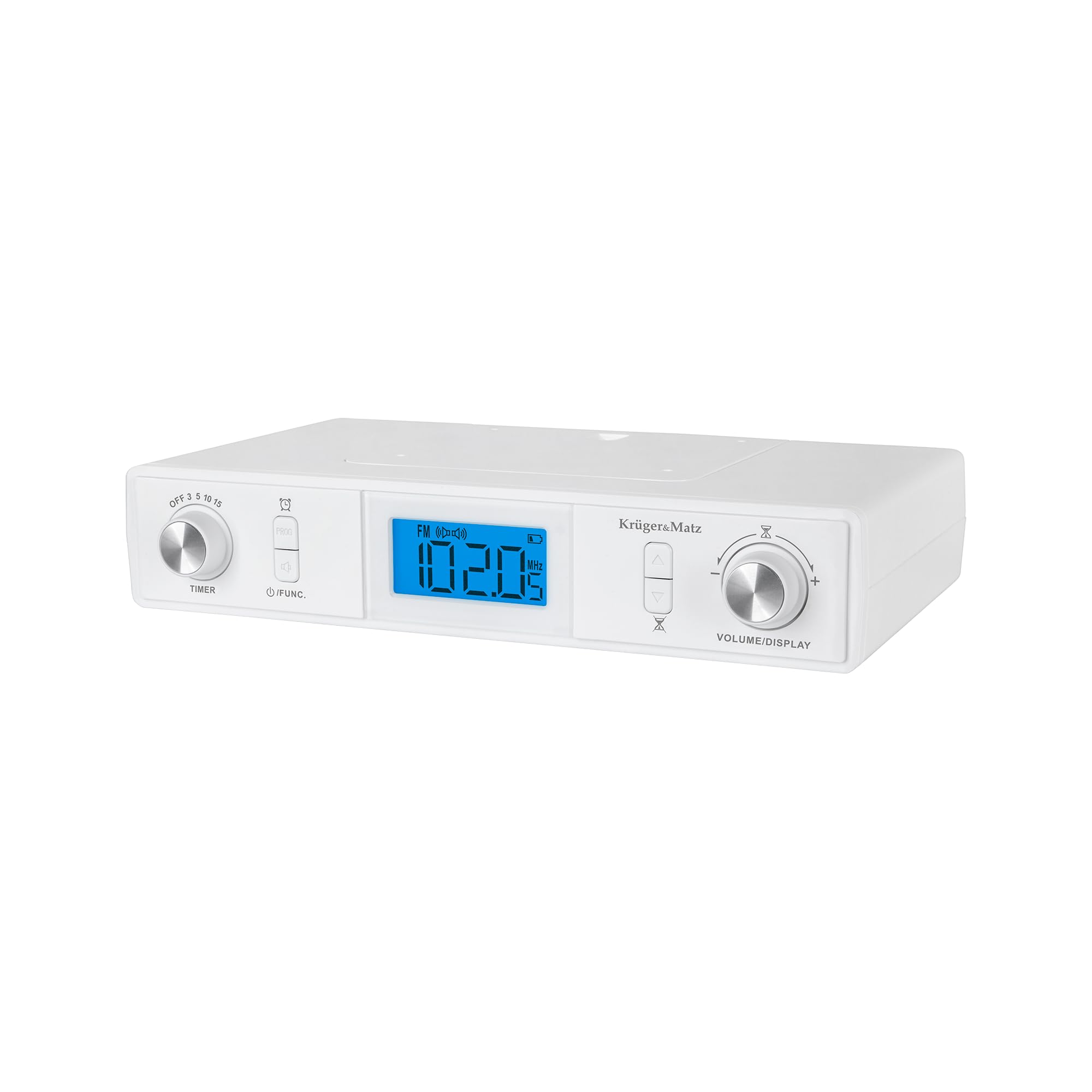 Krüger&Matz KM0817 Radio de Cocina semiintegrable, con Bluetooth (Pantalla LCD, Temporizador, Despertador)
