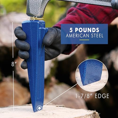 image for ESTWING Sure Split Wedge - 5-Pound Wood Splitting Tool with Forged Ste