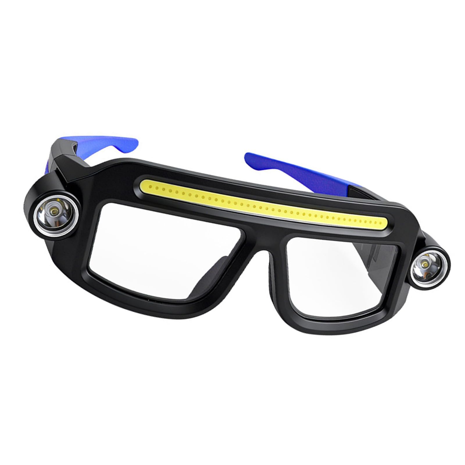 Lunettes lumineuses avec batterie longue et design confortable pour projets, rechargeable par USB