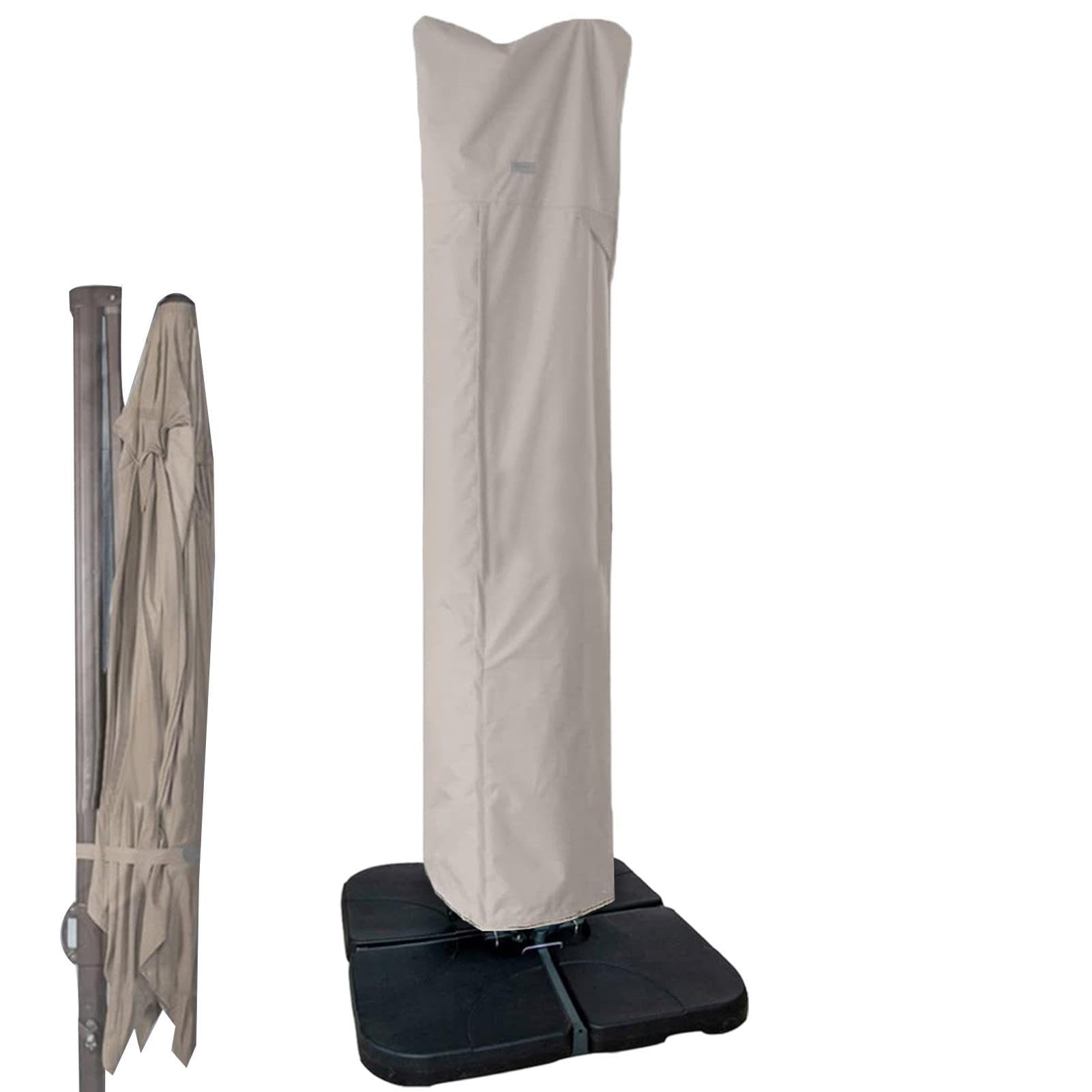Patio Umbrella Parasol Cover - Cantilever Umbrella Cover, Offset Umbrella Covers | Waterproof Outdoor Anti-Uv Umbrella Cover, Dustproof Straight Pole Parasol Outdoor Umbrellas Cover for Outdoor