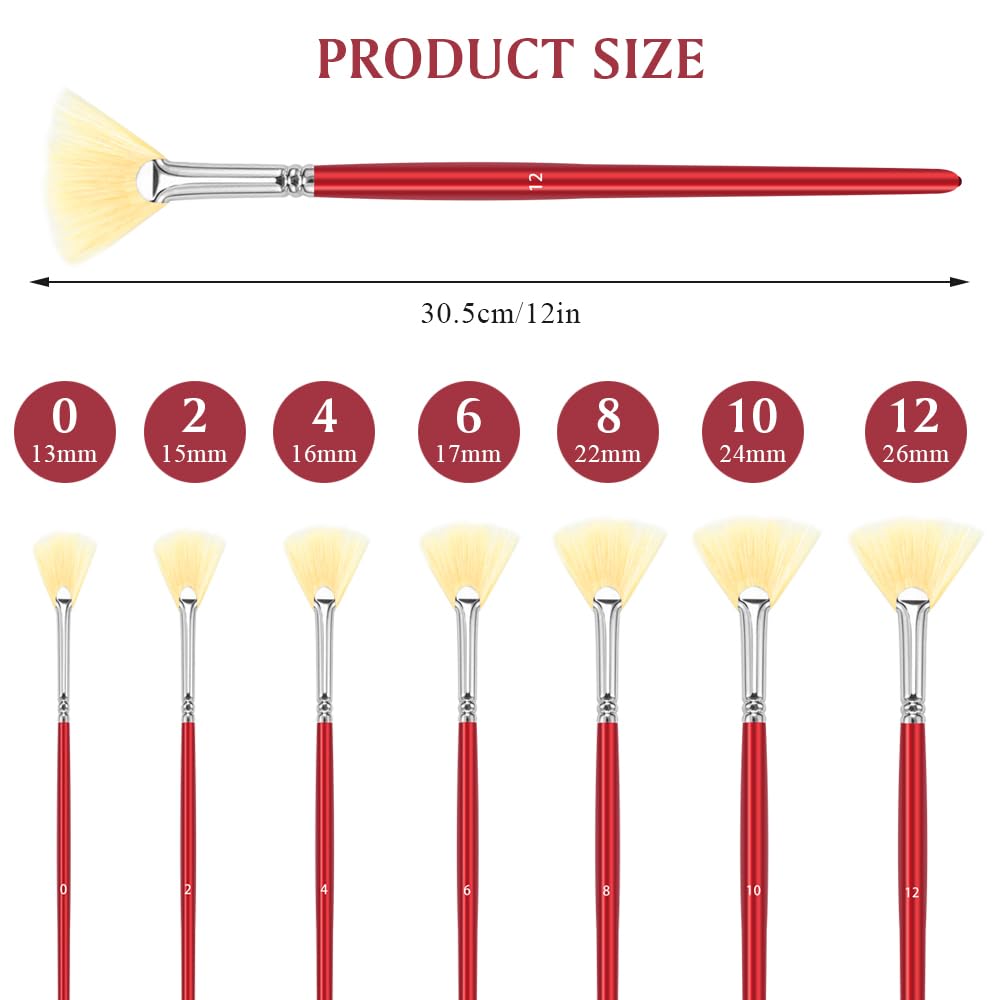 Pinceaux À Poils De Porc-11 Pcs Pinceaux Professionnels À L'Huile Et À