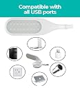 IRIS COLOURS™ Dimmable USB LED Reading Lamp with Flat Head, Adjustable Brightness, and Touch Switch for Laptops, Desktops, and Books gallery image