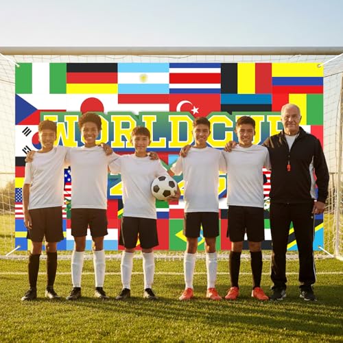 Fondo Mundial de Fútbol 43x71 pulgadas 2026 miniatura 6