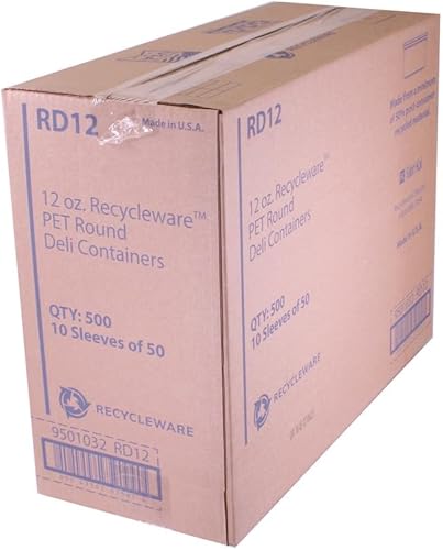 Miniatura 3 de Fabri-Kal 9501032 Alur - Contenedor de plástico para delicatessen de 12 onzas, 500 / CS