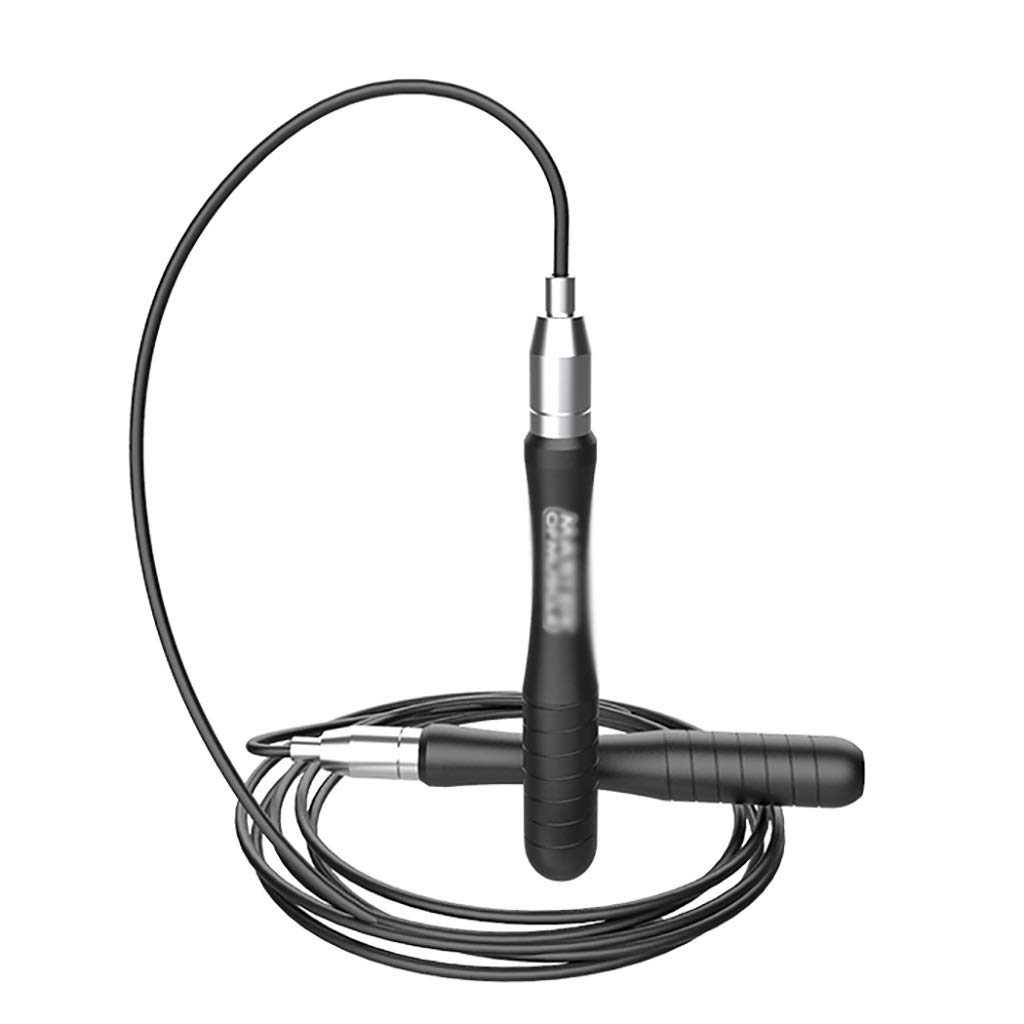 ZSH - Comba de saltar de velocidad con autobloqueo de aluminio con mango antideslizante y peso ajustable para niños, hombres, mujeres, cardiovascular, ejercicios de fitness, pérdida de grasa, B