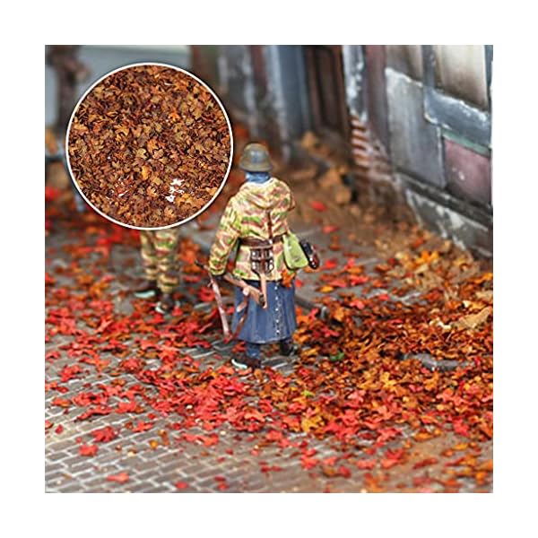 Milageto 40g Miniatur Blatt Statische Modelleisenbahn Fee Garten Layout Sand Tischdekoration - Gelb – Bild 7