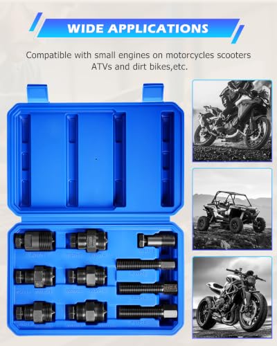 DAYUAN Motorcycle Flywheel Puller with 10Pcs Different Sizes of Pullers Compatible with Small Engines on Motorcycles Scooters ATVs and Dirt Bikes - Image 5