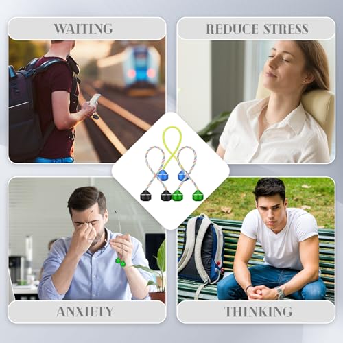 Simgoing YYW-SIMGOING-0834 3 Pcs Fidget Beads Greek Worry Fidget Beads Aluminum Alloy Bump Edc Relieve Anxiety Gift thumb #5