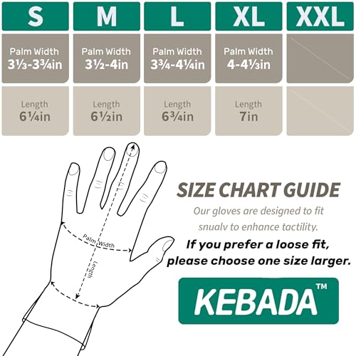 Kebada Cut Resistant Gloves, ANSI A2 Cutting Glove, PU Coated, Touchscreen, Multi-Purpose Model C2, 1 Pair, X-Large - Image 3