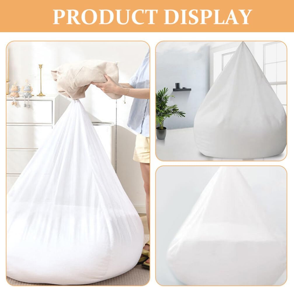 BESTOYARD Inner Liners for Bean Bag Chair Covers - Sack Bean Bag Replacement Cover Case Liner Filling for Chair Lazy Sofa Inner Liner, 155.00X130.00X90.00CM, White - Image 8