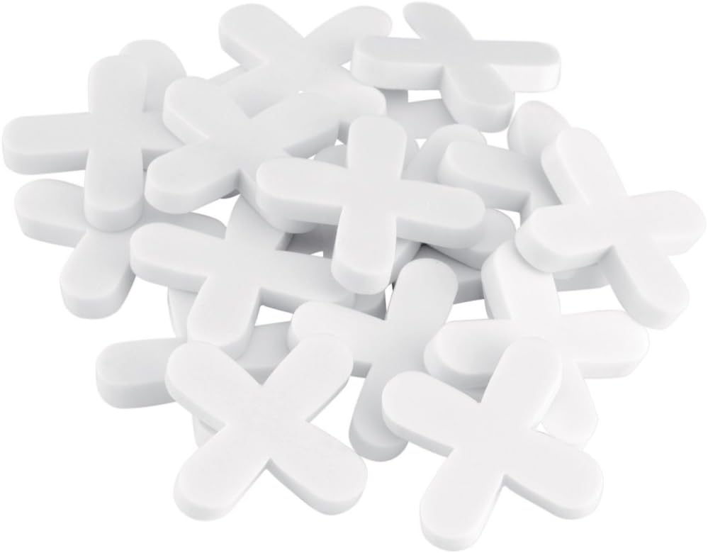 QEP 10026Q 1/8-Inch Tile Spacers for Spacing of Floor or Wall Tiles, 250-Piece,White