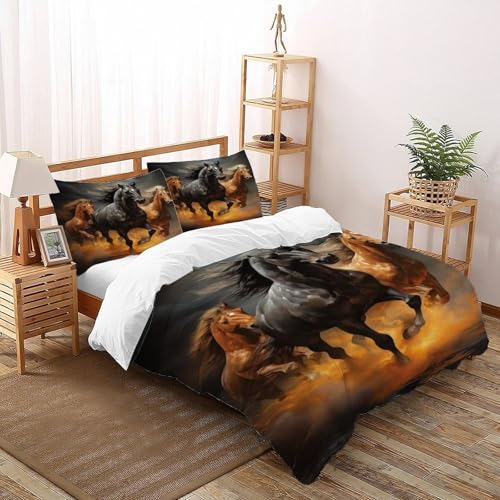 Housse de couette panda zippée pour lit simple en microfibre infroissable - 2
